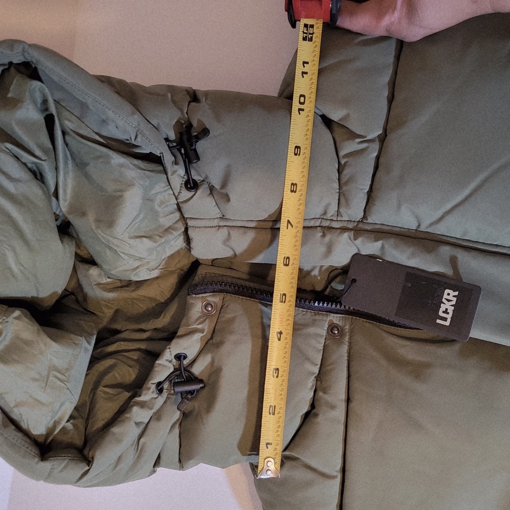 LCKR Norse Puffer Parka Men's Green Hooded Insulated Winter Coat SZ S/P NWT $150 - Picture 7 of 10